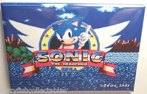 Sonic the Hedgehog Sega Title Screen 2" x 3" Refrigerator MAGNET - Picture 1 of 3
