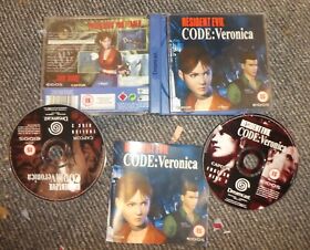 Dreamcast Code Veronica Resident Evil 2 disco completo inc manuale