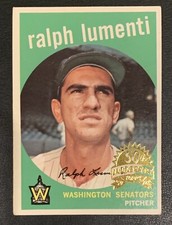 2008 Topps Heritage 50th Anniversary 1959 buyback #316 Ralph Lumenti Senators