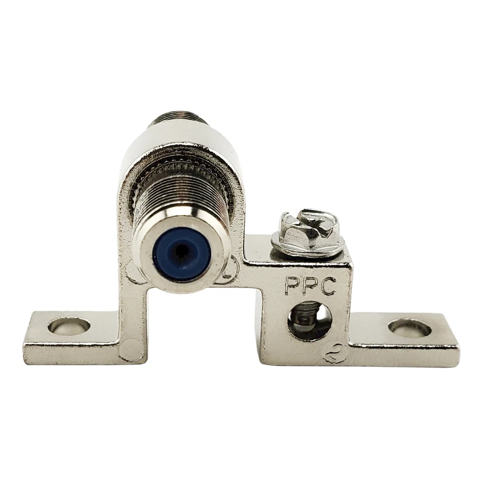 PPC GBS81R 2.5GHz F-Pin (Coax) Grounding Block - Includes 2 Mounting Screws - Image 1 of 4