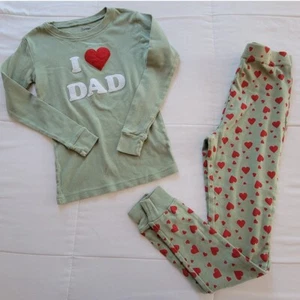 Leveret I Love Dad Long John Pajama Set, Size 10y - Picture 1 of 7