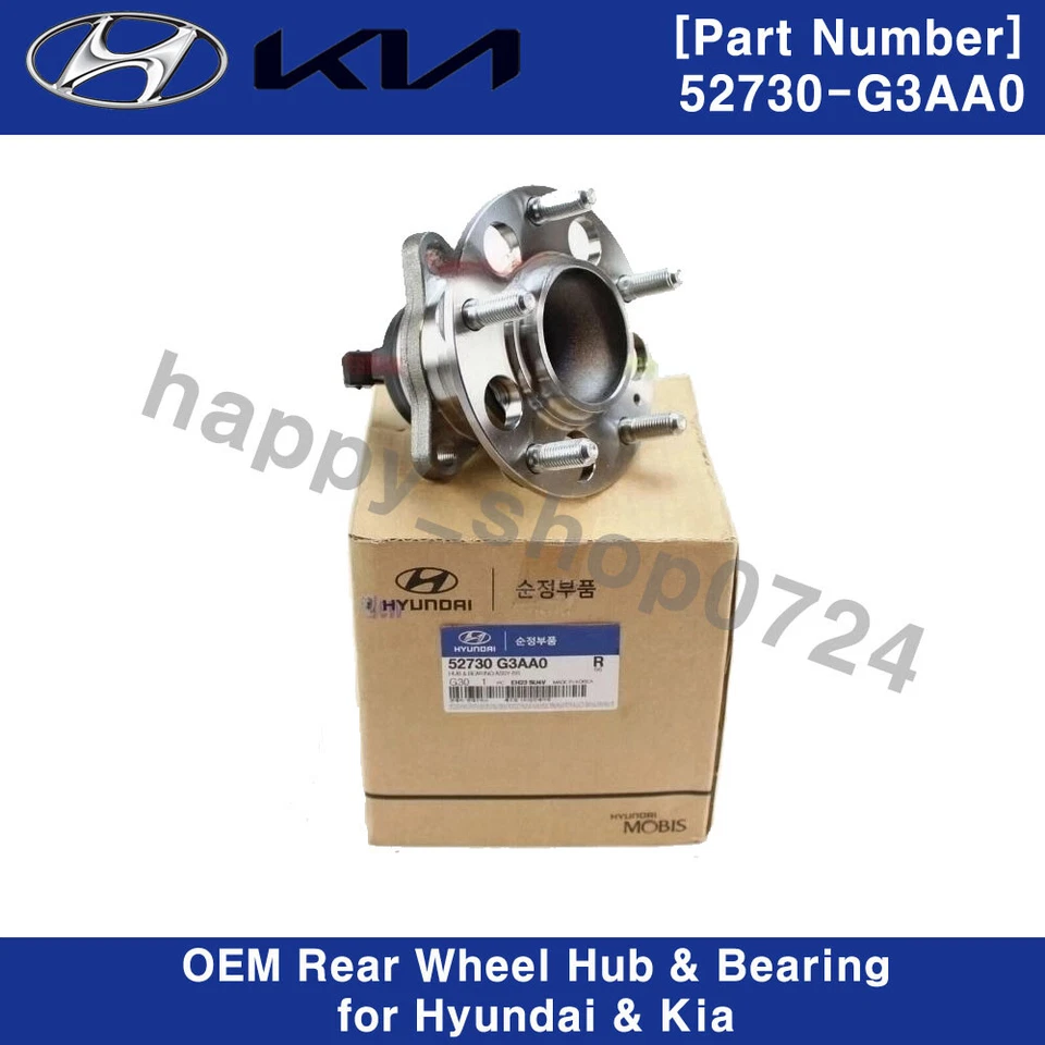 Buje y cojinete de rueda trasero 52730G3AA0 para Hyundai Elantra GT Veloster Kia Forte Foto 1 de 2