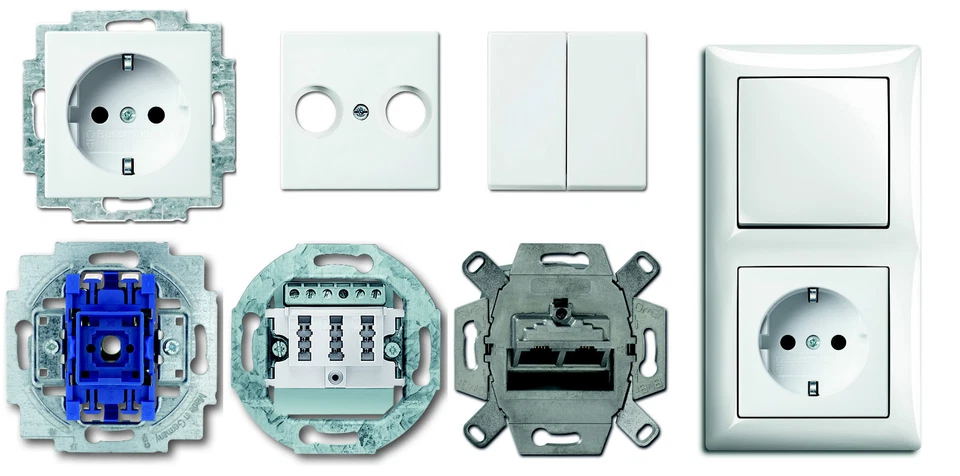 BUSCH-JAEGER Schalter Einsätze Steckdosen Balance SI alpinweiß  / frei wählbar - Bild 1 von 1