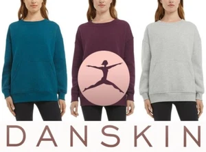 Danskin Ladies' Oversized Crewneck Pullover Sweatshirt with Pocket - 1559998 - Picture 1 of 10