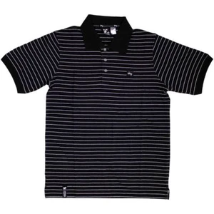 Lrg Core Collection Striped Polo Shirt Black - Picture 1 of 2