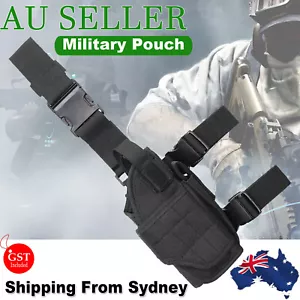 Tactical Thigh Holster Gun Leg Hunt Military Sports Pistol Pouch Puttee - Picture 1 of 8