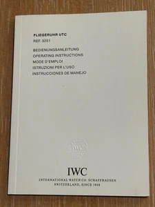 Various Models Authentic IWC New Old Stock Operating Instructions Manuals - Picture 1 of 24