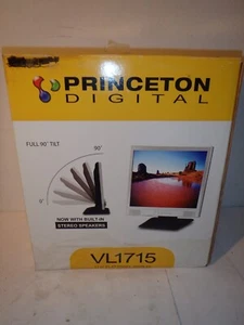 NEW Vintage Princeton Digital VL1715 Full 90 Tilt 17" Flat Panel Display Screen - Picture 1 of 6