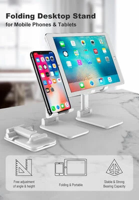Adjustable Universal  Phone Stand Desktop Holder Mount Mobile Phone iPad iPhone - Image 1 of 4