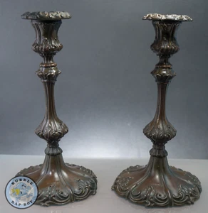 Antique 19th Century Regency Candlesticks Candlestick Holders Hallmarked - Picture 1 of 22