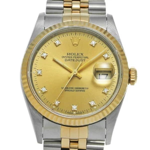 ROLEX Datejust 16233G S number (manufactured around 1993) Men's watch G0406 - Picture 1 of 5