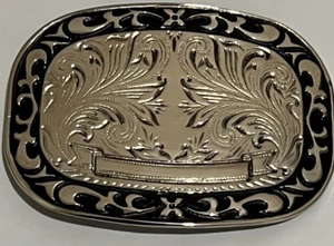 Western Cowboy Cowgirl Filigree Vintage Belt Buckle - Picture 1 of 4
