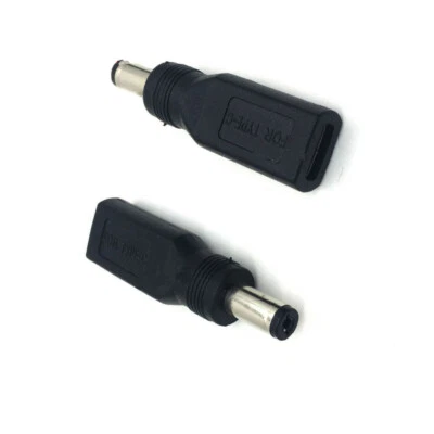 1× USB 3.1 Type C Female to 5.5mm x 2.1mm 5.5 * 2.1 Male DC Power Charge Adapter - Image 1 of 2