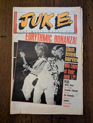 JUKE MAGAZINE May 25, 1985. Eurythmics, Rolling Stones, Madonna, The Bangles.  - Image 1 of 4