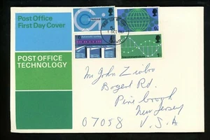 Postal History Great Britain FDC #601-604 Post Office Technology 1969 - Picture 1 of 2