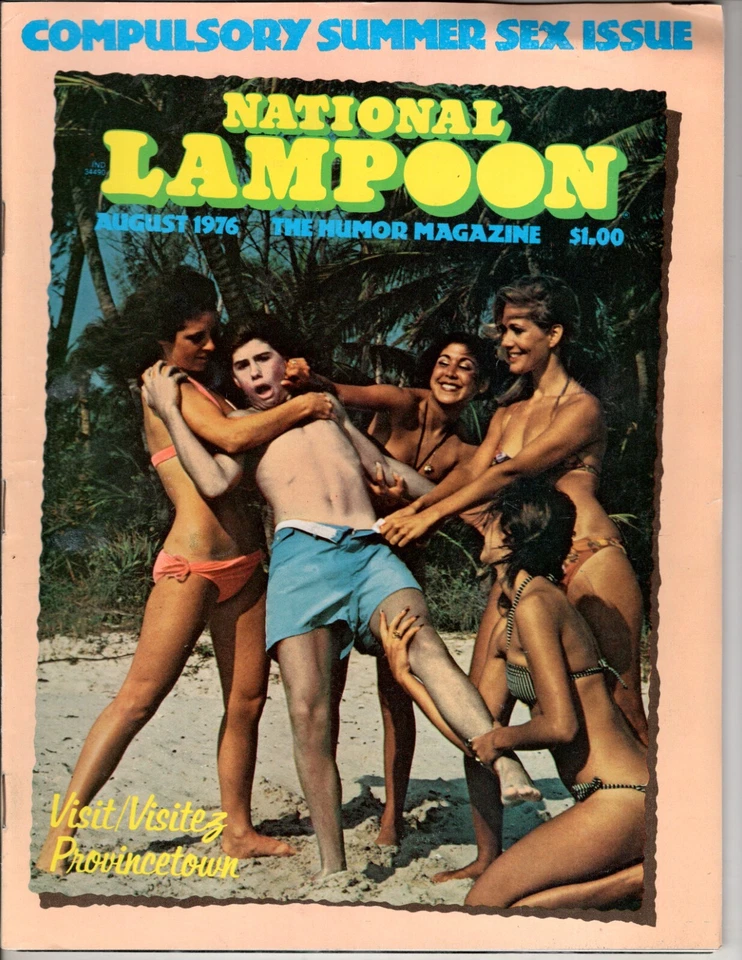 NATIONAL LAMPOON Vol. 1 #77 August 1976 CUMPULSORY SUMMER SEX ISSUE MAGAZINE - Image 1 of 1