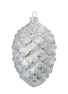 Christbaumschmuck Glas Tannenzapfen groß Weihnachtskugeln Weihnachtsbaumschmuck - Bild 1 von 1