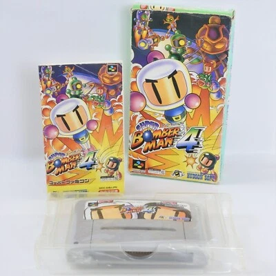 SUPER BOMBERMAN 4 Super Famicom Nintendo d443 sf - Image 1 of 4
