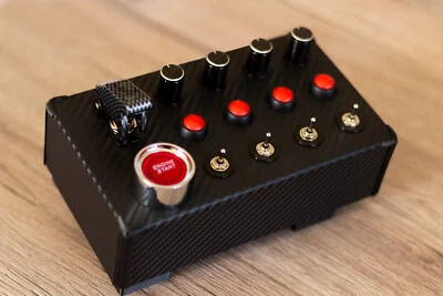 Button Box Sim Racing Supporto da Tavolo PC USB Levette Start Luminoso Buttonbox - Bild 1 von 4