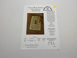Homespun Elegance Haunted Hill House Country Spirit Counted Cross Stitch Pattern - Picture 1 of 3
