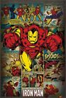 Iron Man Comics Scroll Movie Poster Big 24"x36" for Wall Home Decor Print Art