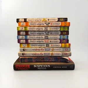 *Lot of 11* Diary Of A Wimpy Kid Series Paperback Books - By: Jeff Kinney  - Picture 1 of 12