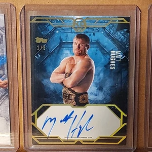 Matt Hughes 2025 Topps Knockout Gold Knockout Autograph #1/8!! - Picture 1 of 3