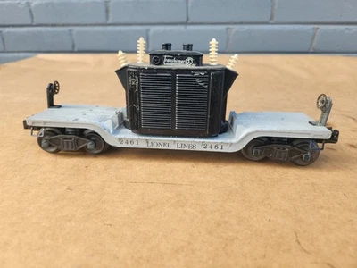 Postwar Lionel 2461 Depressed Transformer Flar Car Original Great Runner Clean - Image 1 of 4