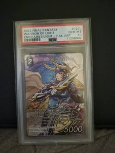 Final Fantasy TCG Warrior of Light Emissaries of Light Full Art PSA 10 (Pop 7) - Picture 1 of 2