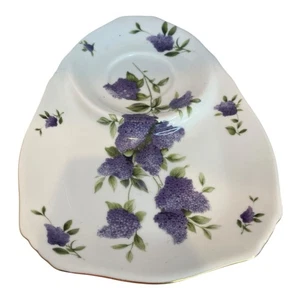 Vintage Nantucket Home Porcelain Lunch Tea Plate  Purple Lilacs Replacement - Picture 1 of 8