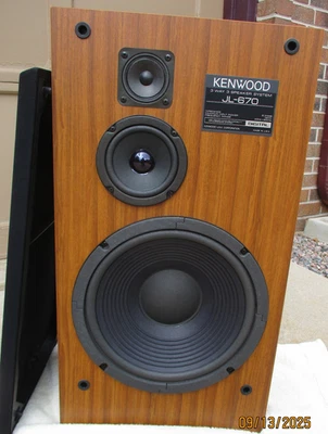 Kenwood JL-670 speaker - one pristine 3-Way 70Wrms 140Wp 1989 see specs - Image 1 of 4