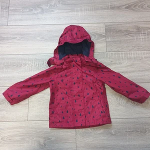 Baby- Kleinkindjacke Regenjacke GR.86/92 Regentropfen, wie Neu,Kaputze abnehmbar - Bild 1 von 3