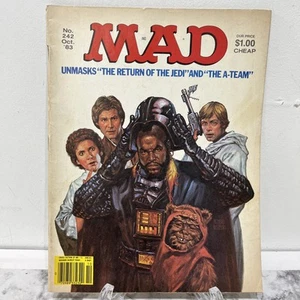 Mad Magazine Issue # 242 October 1983 Return of the Jedi And A-Team Star Wars - Picture 1 of 6