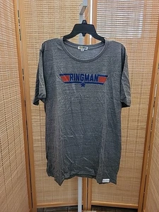 Tipsy Elves Tee Mens Size XXL Gray Ringman Short Sleeve Pullover Wedding Party - Picture 1 of 12