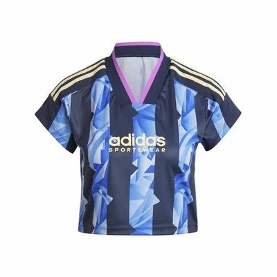 Camiseta de Manga Corta Mujer Adidas Tiro Cut Azul - Imagen 1 de 4