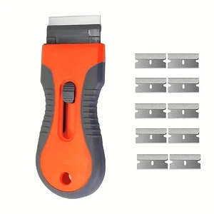 Razor Scraper Tools with 10 Blades Multipurpose Removal Two Tone Cleaning Tools - Picture 1 of 7