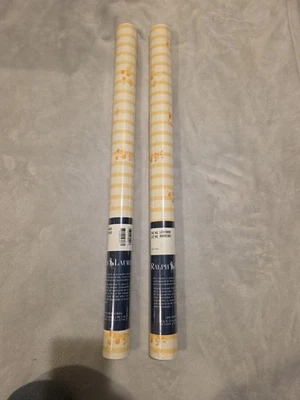 2 Ralph Lauren Double Roll Wallpaper Retired Striped Pattern Style LCW16898 - Image 1 of 4