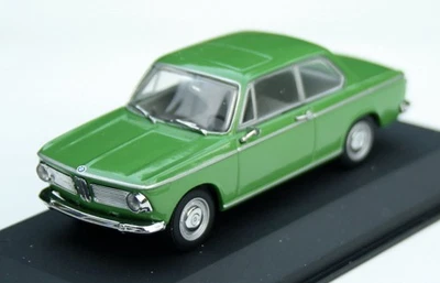 BMW 1600-2 (1602) Typ 114 Bj. 1966-1971, Verde Chiaro, Minichamps-Modell Im M.1 - Immagine 1 di 4