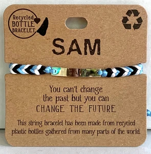 SAM ♻Recycled Bottle Bracelet ~Brand New ~ Great Gift 🎁 - Picture 1 of 3