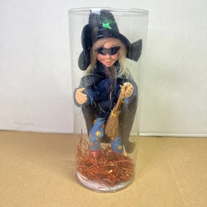 Byers Choice Carolers Kindle Witch Halloween Broom Mask Star Pants CelestialREAD - Picture 1 of 11