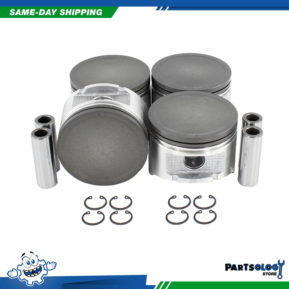 DNJ P607 horas Juego completo de pistones para 89-92 Nissan 240SX Axxess 2.4L SOHC 12v Foto 1 de 1