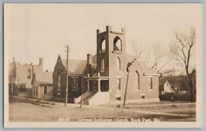 Rock Port Missouri MO Iglesia Luterana Alemana Foto Real Postal RPPC c1910 - Imagen 1 de 2