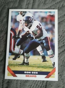 1993 Topps Football Card #372 Ron Cox - Chicago Bears - Picture 1 of 2