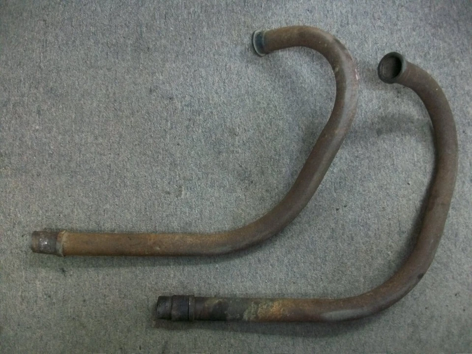 Honda SL350 1971-1972 tubos de cabezal arranque solo SL 350 cabezal de escape vintage Foto 1 de 4
