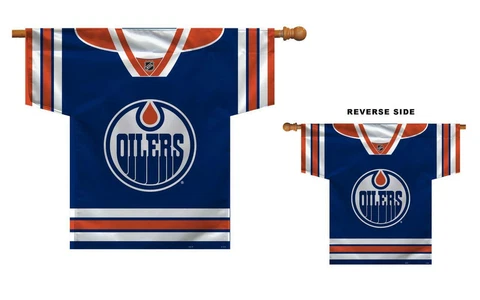 Edmonton Oilers Double Sided Jersey Banner [NEW] NHL Flag Sign Home Outdoor Cover