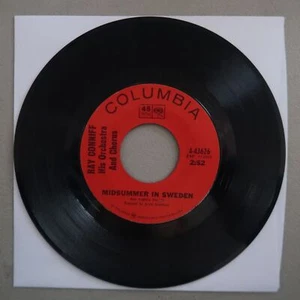 RAY CONNIFF MIDSUMMER IN SWEDEN/SOMEWHERE, MY LOVE COLUMBIA VINYL 45 VG 26-32 - Picture 1 of 2