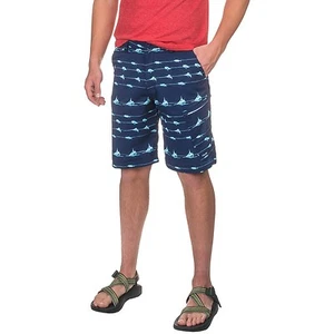 Pantalones cortos de tabla ligera híbridos HUK Fishing KC Scott Lines - elige la talla - azul - ¡NUEVOS! - Imagen 1 de 2