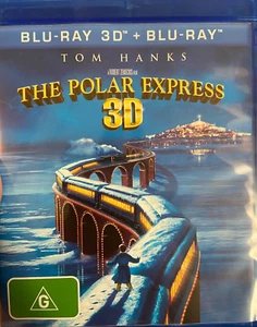 The Polar Express 3D + 2D BLU RAY (2004 Tom Hanks animated kids Christmas movie) - Picture 1 of 2
