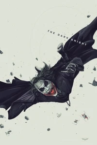 Mondo The Dark Knight Variante SDCC 2020 Poster von Oliver Barrett - Bild 1 von 1