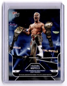 2025 Topps Now WWE #17 The American Nightmare Cody Rhodes Royal Rumble - Picture 1 of 2